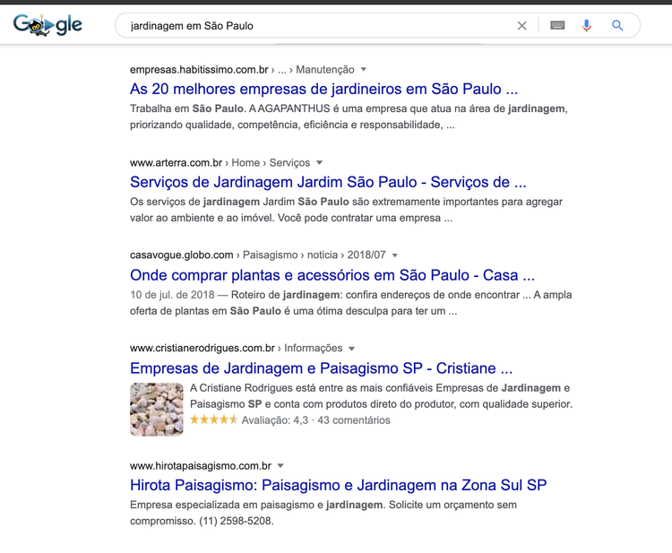 SERP-jardinagem