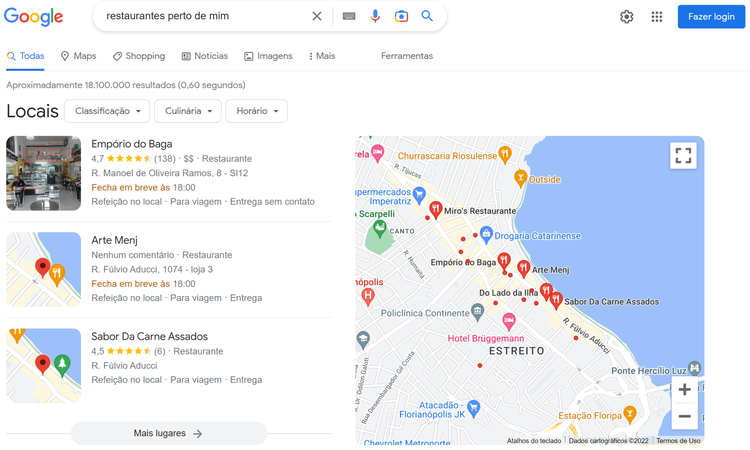 resultado de pesquisa local