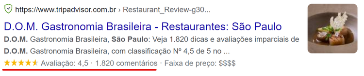 marcação de avaliação