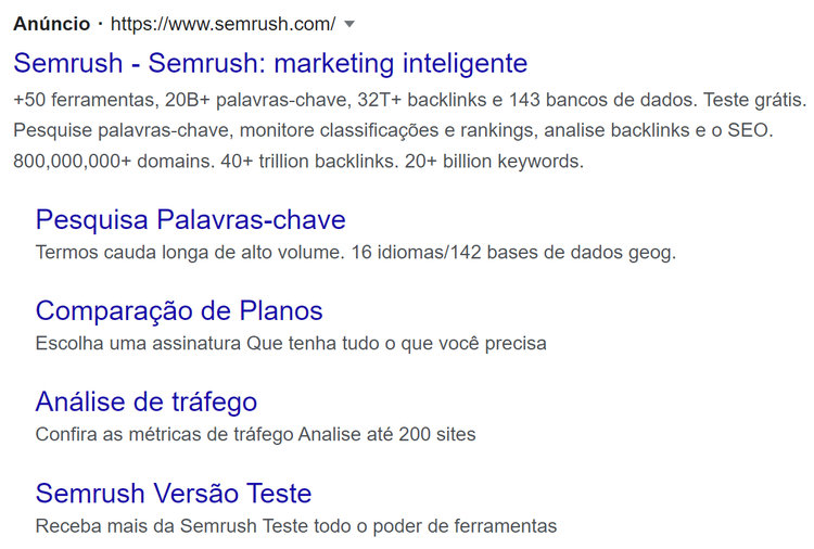search engine marketing - extensões de anúncio
