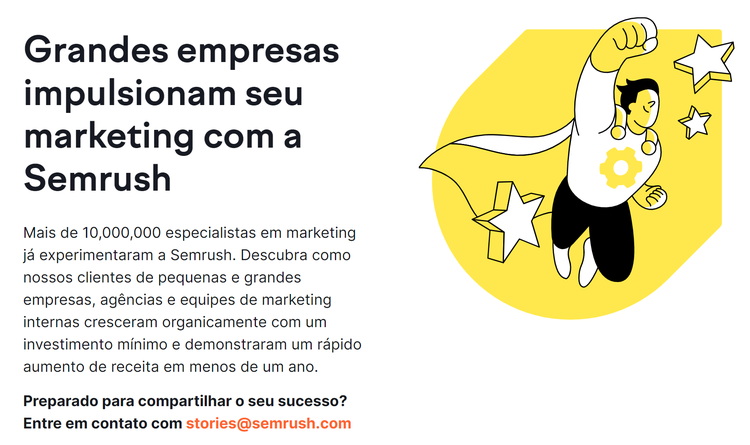 história de sucesso semrush