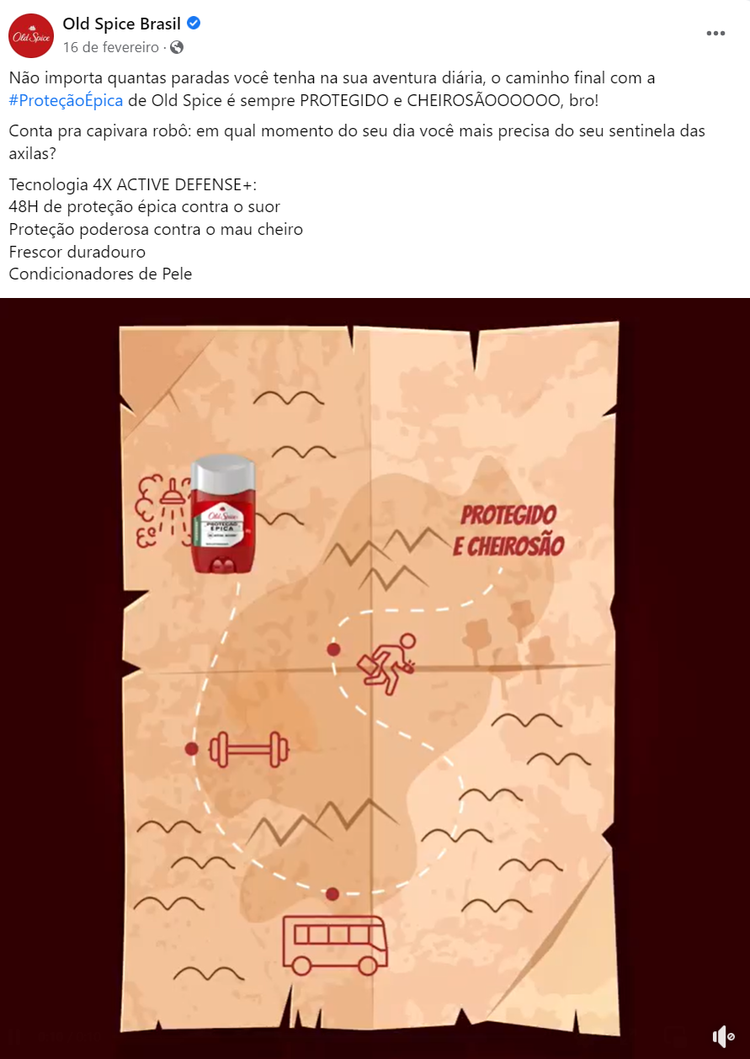 tom de voz old spice - entusiasmado