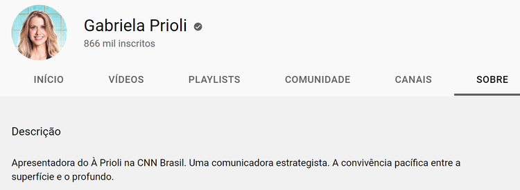 como ganhar inscritos no youtube - exemplo descrição curta