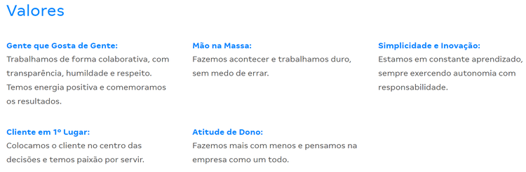 tom e voz magazine luiza - valores
