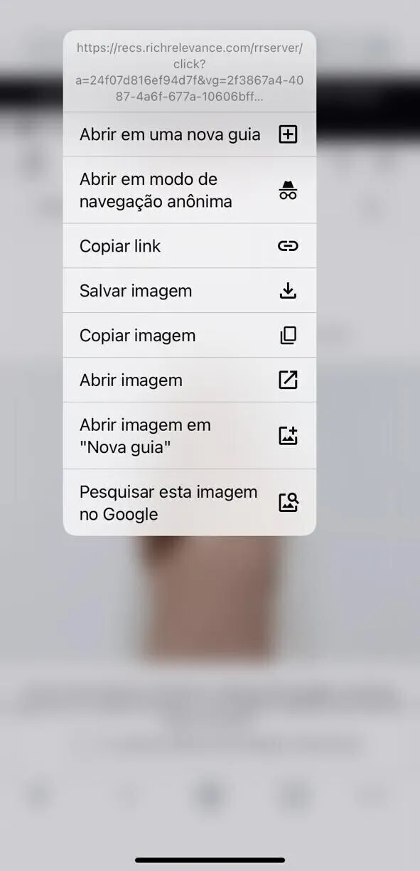 pesquisa reversa de vídeo - Chorme iOS