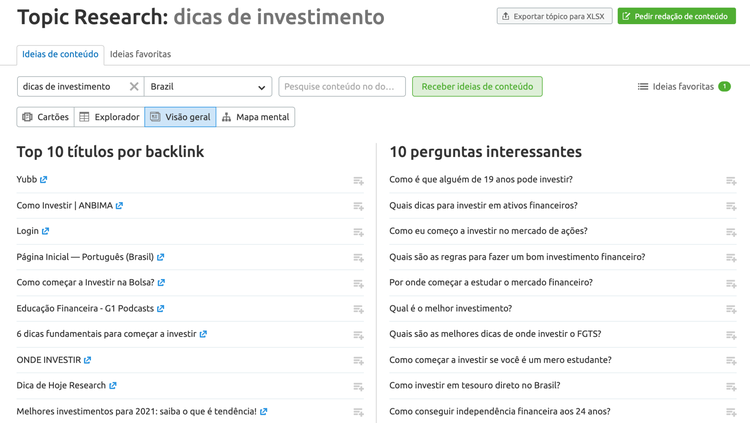 Topic Research exemplo