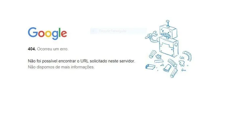 Erro de página não encontrada