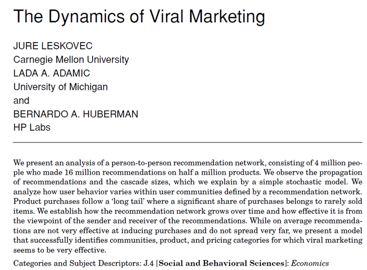 estudo sobre marketing viral