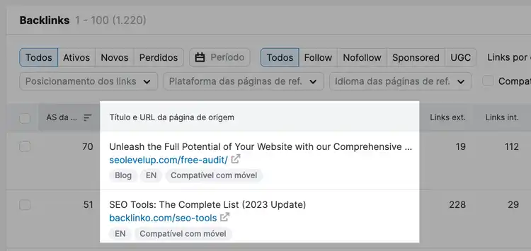 lista backlinks blog