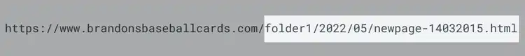 um URL mal otimizado que não comunica claramente o tópico da página