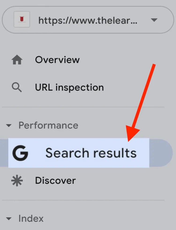 resultados de pesquisa no google search console
