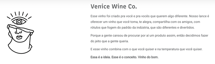 exemplo tom informal - Venice Wine Co.