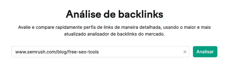 ferramenta de análise de backlinks - blog