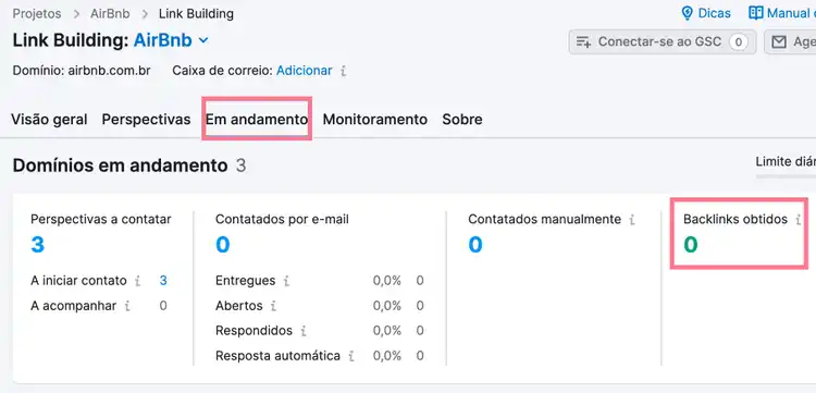 backlinks obtidos