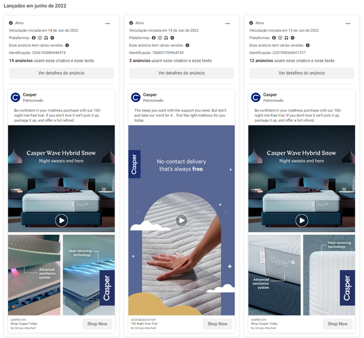 anúncios na biblioteca de anúncios da Meta - insights nas mídias sociais