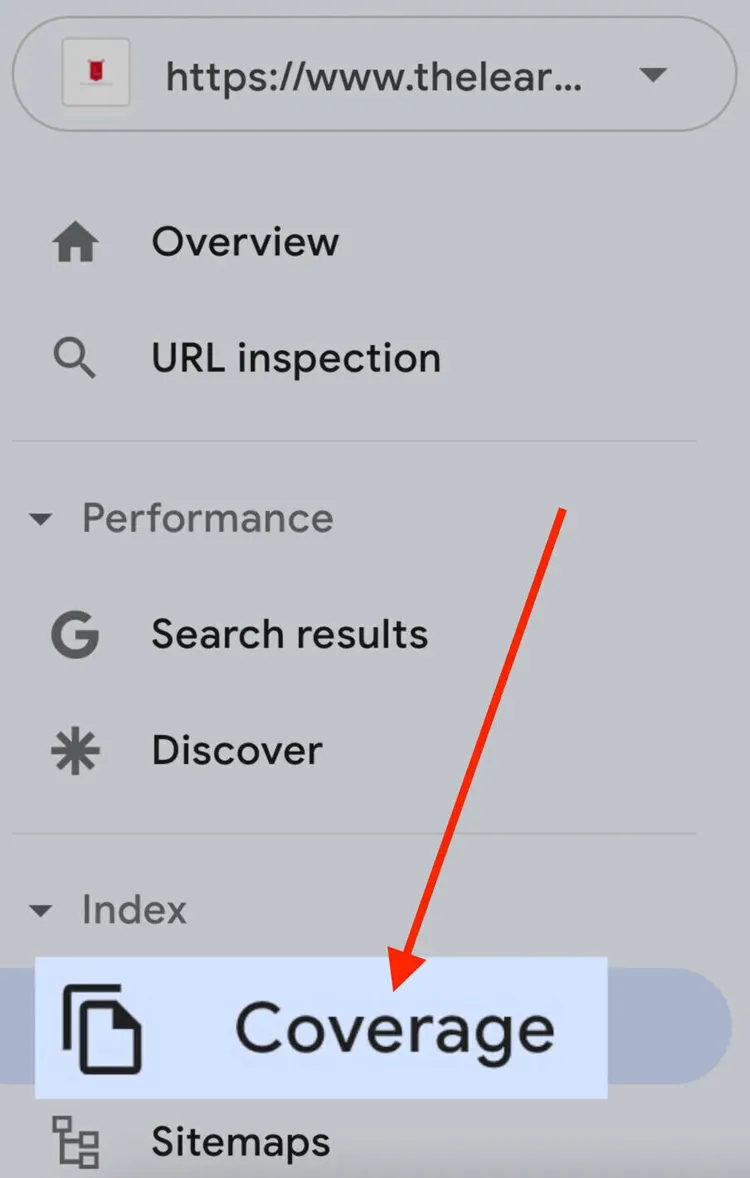 google search console cobertura