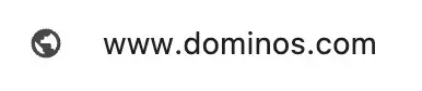 "www.dominos.com/" URL