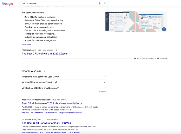 exemplo de pesquisa no google