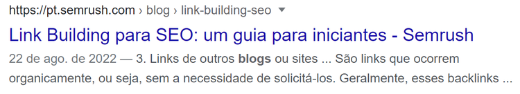title tag na serp