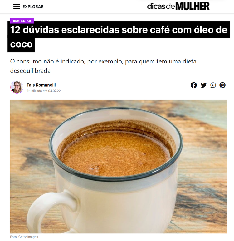 Resultados de pesquisa de tópico mostrando ideias de conteúdo sobre dieta