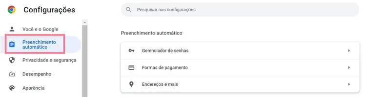 como remover sugestões de pesquisa no chrome