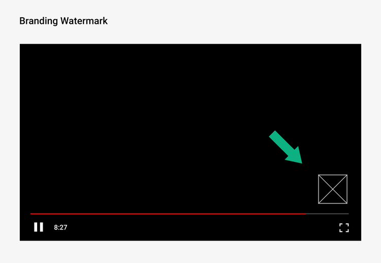 como ganhar inscritos no youtube - exemplo marca d'água